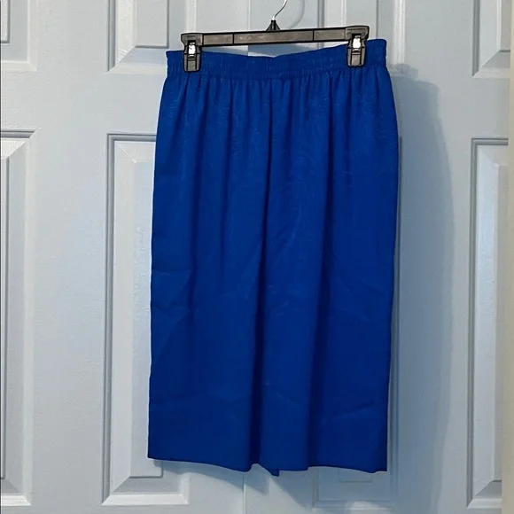 Adrianna Papell Vintage Silk Printed Buttoned Blouse‎ and Skirt Set Size 10 - Picture 9 of 11